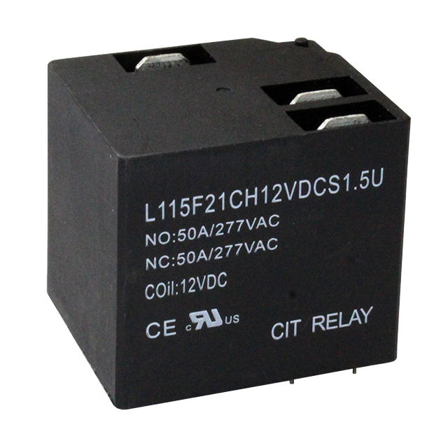 L115F21CH12VDCS1.5U CIT Relay and Switch  Power Relays Over 2 Amps